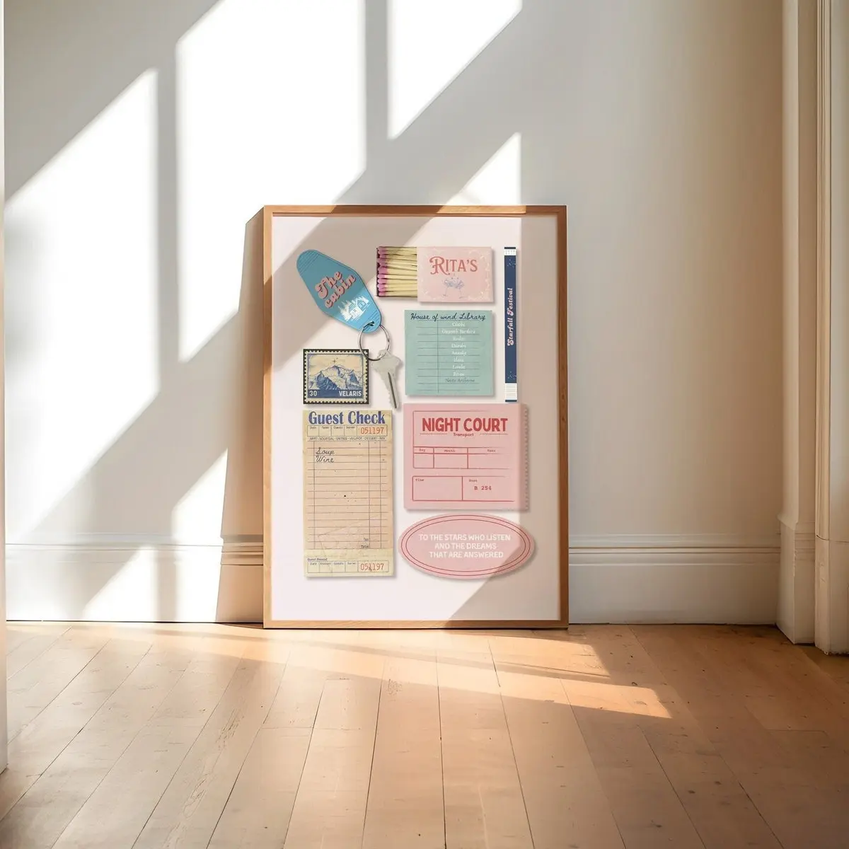 Sarah J Maas inspired, Officially Licensed, Velaris Memorabilia, Acotar, Room Decor, Unframed 5 size, 8x12 to 27x40 inch