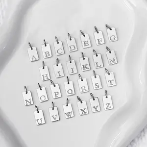 Mini Engraved Initial Pendants