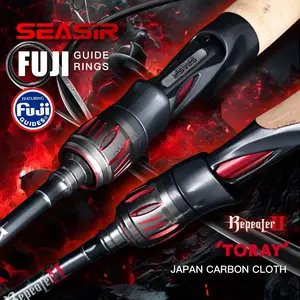 SEASIR REPEATER Fishing Rod FUJI-O Guide Rings Toray Carbon High Sensitivity 2A Grade Cork Handle 6000G Super Drag Lure Weight 5-28G Ultralight ML/M/MH Spinning/Casting Fishing Rod