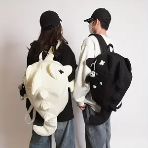 Creative Individual Backpack Men Women Trendy Shark Funny Ugly Cute Student Ins Book Bag Korean Style Travel Motorcycle Leisure Bag