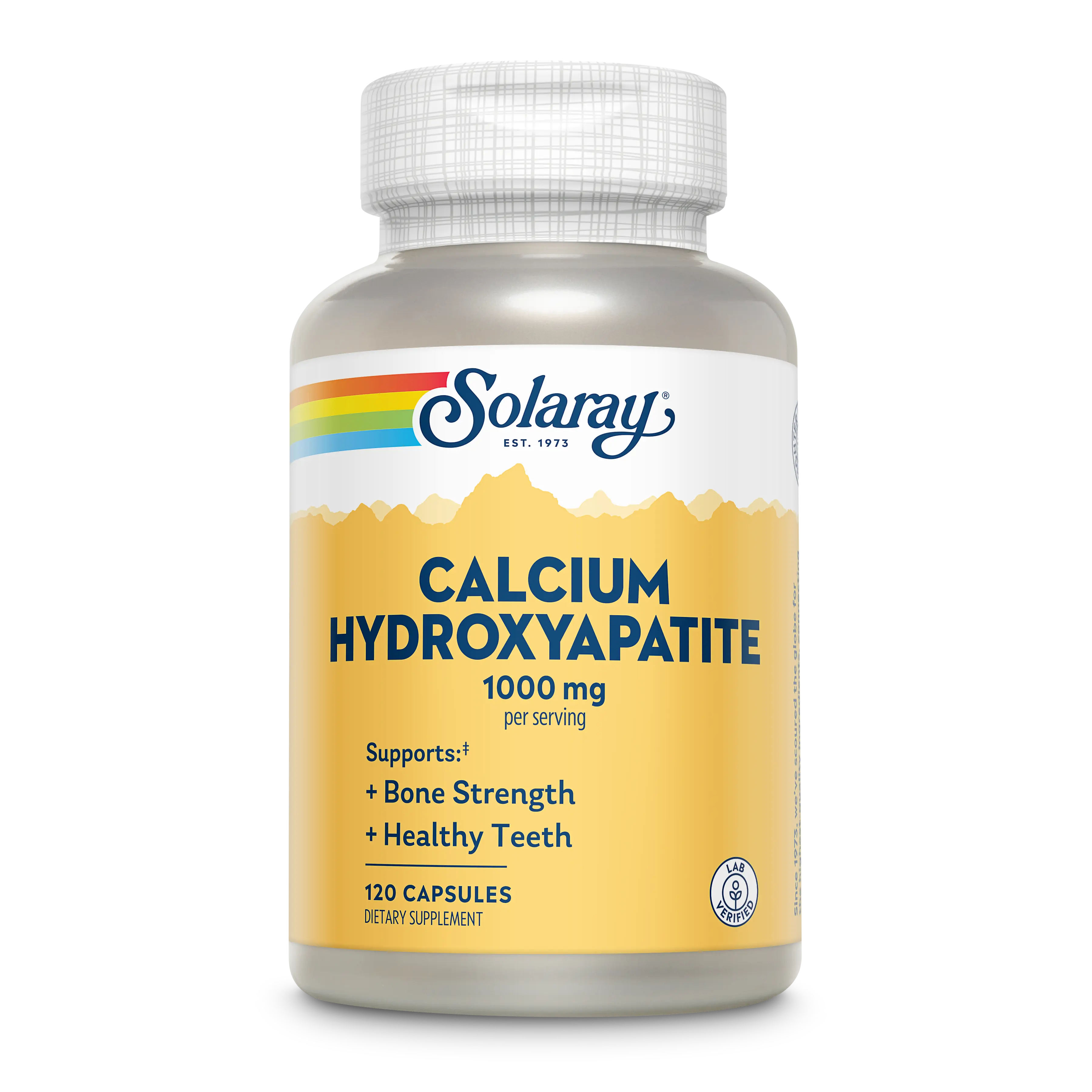 Solaray Calcium Hydroxyapatite Supplement, 1000mg Mineral Support for Health & Wellness