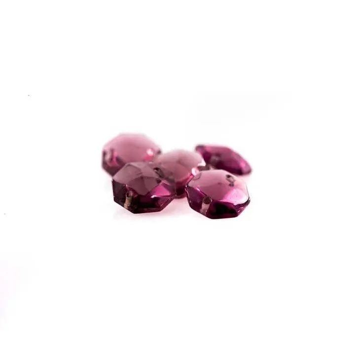 Dark Purple Crystal Octagon
