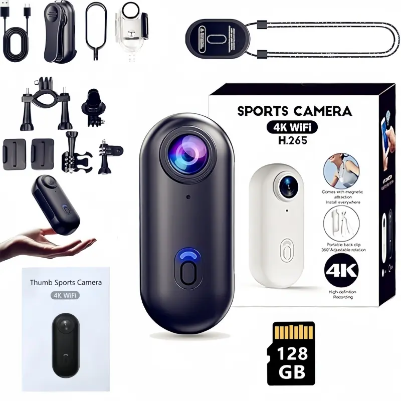 HD Magnetic Action Camera, Portable Compact Wearable Cam, POV Video Recorder for Vlogging & Sports HD Magnetic Action Camera, Portable Compact Wearable Cam, POV Video Recorder for Vlogging & Sports