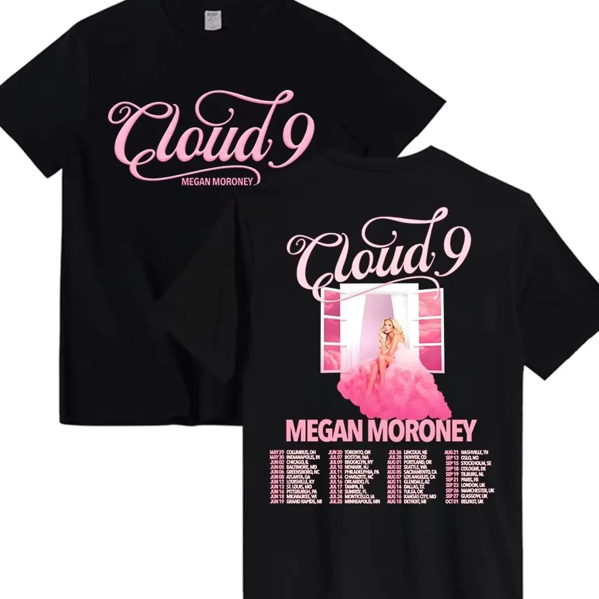 The Clou  9 Tour 2026 T-shirt Megan Moroney Graphic Print Tshirts Summer O-neck Short Sleeve Male Tees Unisex Streetwear Merch R9Q