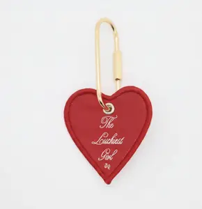 Glam Inspirational Embroidery Statement Bag Charm for Purse, Wallet Backpacks, Keyring Motivational Charm - The Luckiest Girl - Birthday, Friendship Gift Accessory Tag