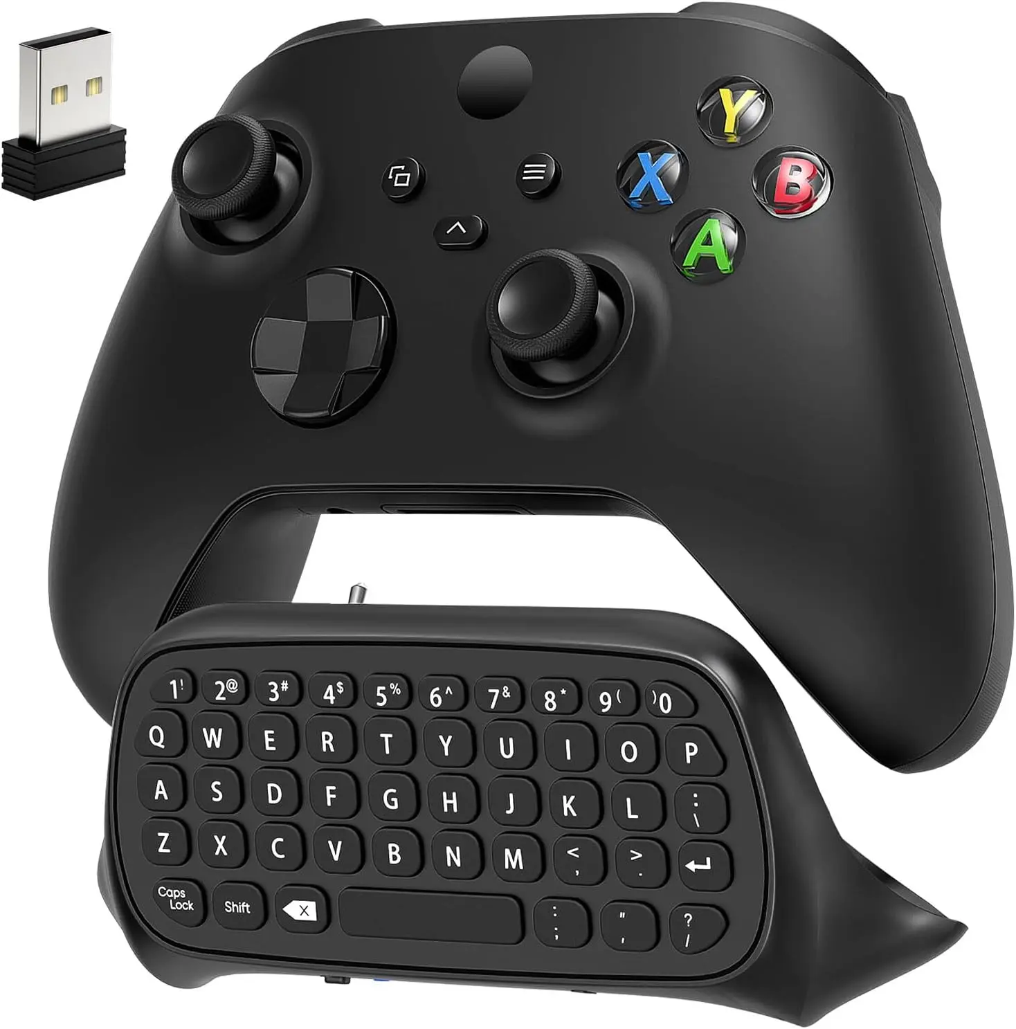 MENEEA Bluetooth Gamepad Keyboard Accessories - Universal Xbox Controller Equipment (Series X/S, 1/1 X/S, Elite 1/2) with USB Receiver, Built-in Speaker, 3.5mm Audio Jack (CONTROLLER NOT INCLUDED)