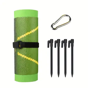 Durable Golf Swing Trainer Mat - Green, Non-Woven Fabric, High-Quality SBR, Indoor/Outdoor Practice Pad with Ball Track Detection, Ideal for Home, Office, or Range Use, Indoor Practice Mat |   Portable Golf Trainer, Golf Training Aid