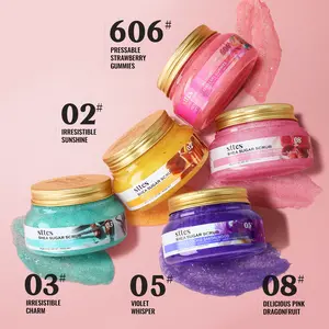 New！Sttes Shea Sugar Body Scrub #02 (Irresistible Sunshine) – Exfoliating Pistachio & Salted Caramel Scent Shower Treatment 250g