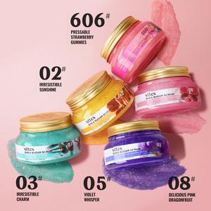 New！Sttes Shea Sugar Body Scrub #02 (Irresistible Sunshine) – Exfoliating Pistachio & Salted Caramel Scent Shower Treatment 250g