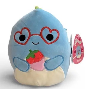 Squishmallow 2026 Rashad the Dinosaur with Strawberry 8” Valentine Plush Toy