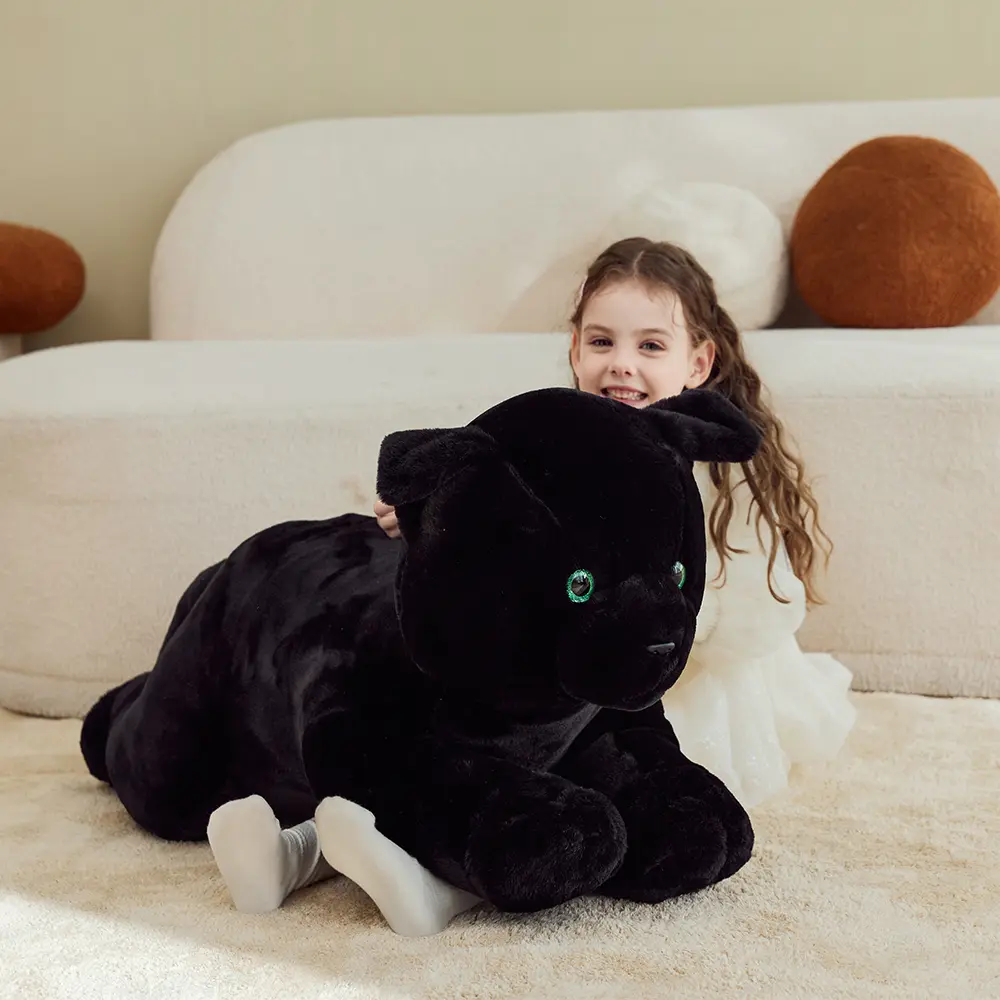 IKASA Giant Cat Stuffed Animal Plush Toy,Big Large Jumbo Soft Toys,30" Cute Huge Size Fluffy Plushy Fat Plushie,Gifts for Kids