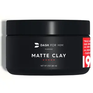 Hair Clay for Men - Scented Medium Strong Hold Matte Clay for Shine Free Finish Mens Hair Products Premium Ingredients Travel Size Mens Hair Styling Clay
