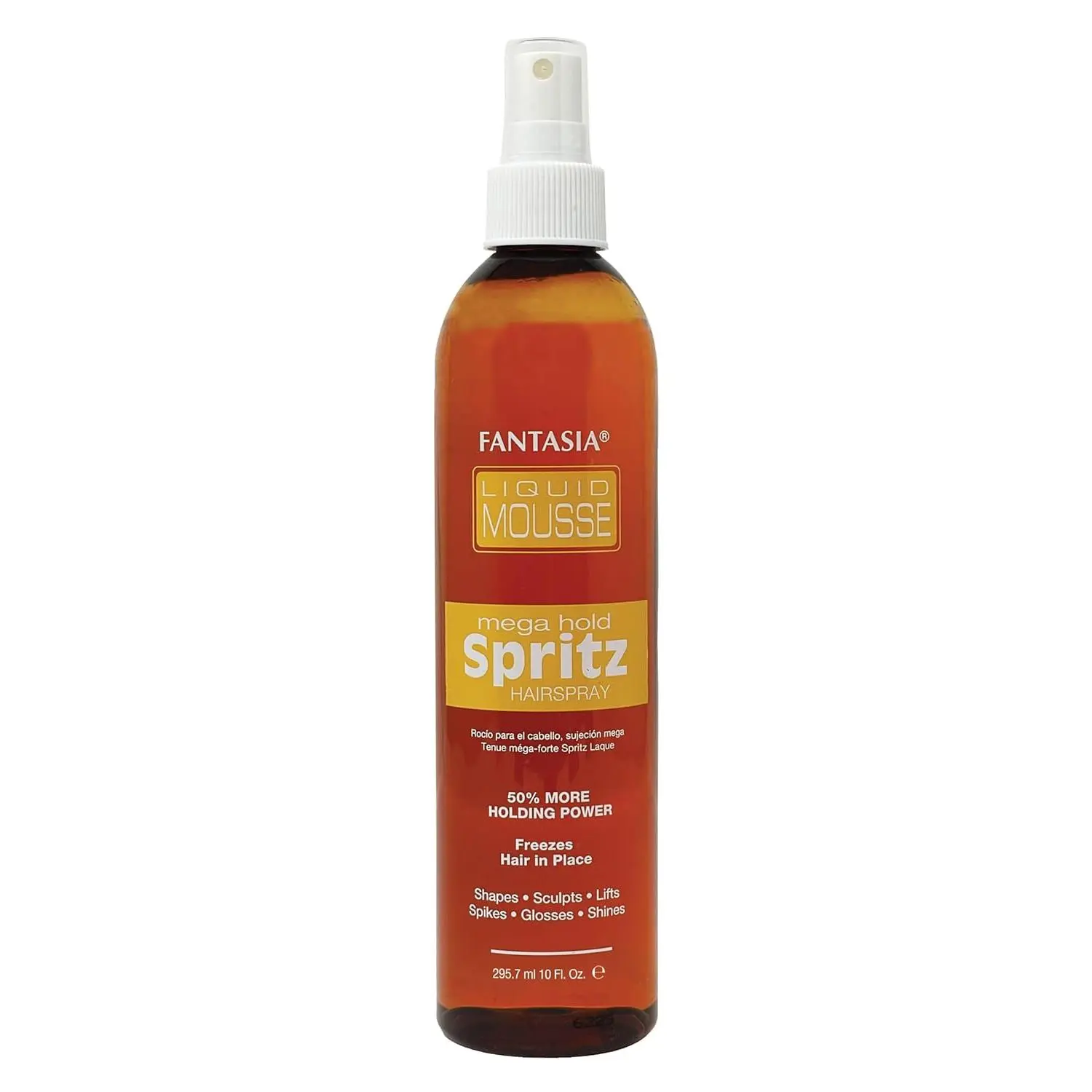 Fantasia Olive Oil Haircare Fragranced Liquid Mousse Spritz - Lightweight Max Hold Spray Form Hair Product, 10.0 Fl Oz Bottle (Pack of 1)