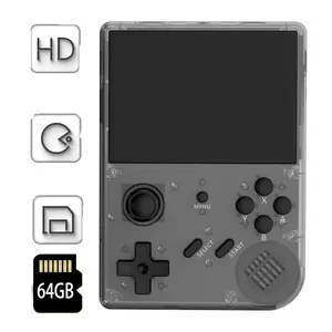 Portable Game Console 3.5 Inch HD Screen, Built-In 12 Emulators & 64GB Storage, Dual Joysticks Retro Gaming Machine for Men Gift