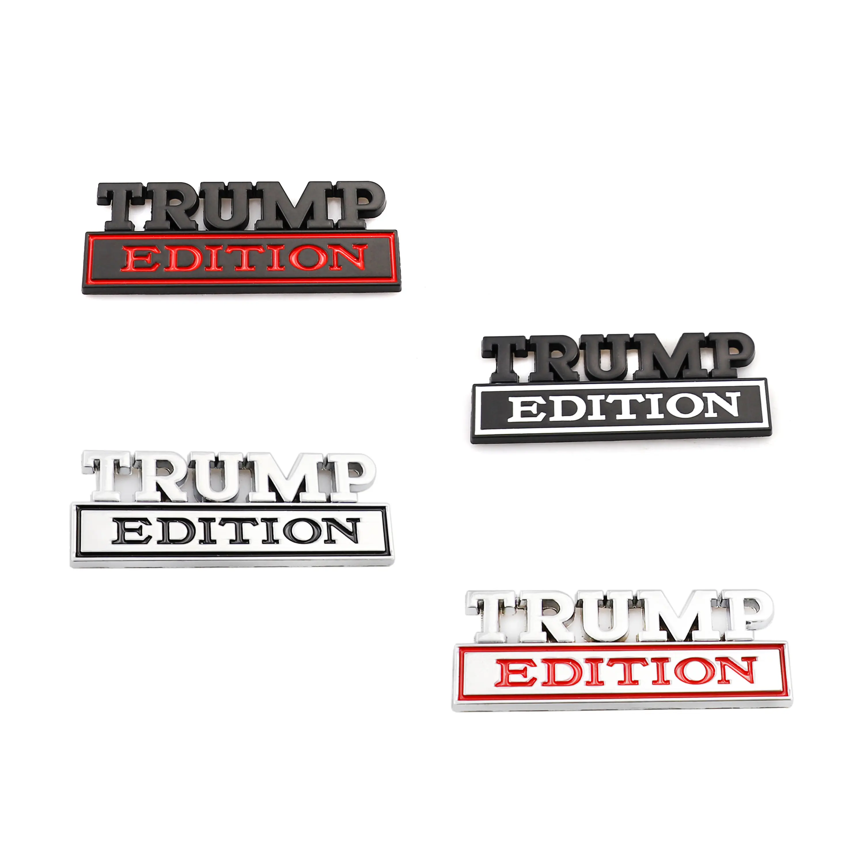 1pcs TRUMP EDITION 3D metal car badges, decorative items. Suitable for decorating the rear side of cars, trucks, and SUVs