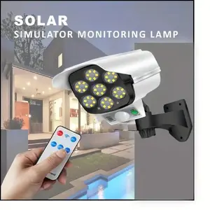 Solar Security Light with Remote Control – Looks Like Real Camera | Motion Sensor, Solar Powered, Weatherproof Outdoor Light