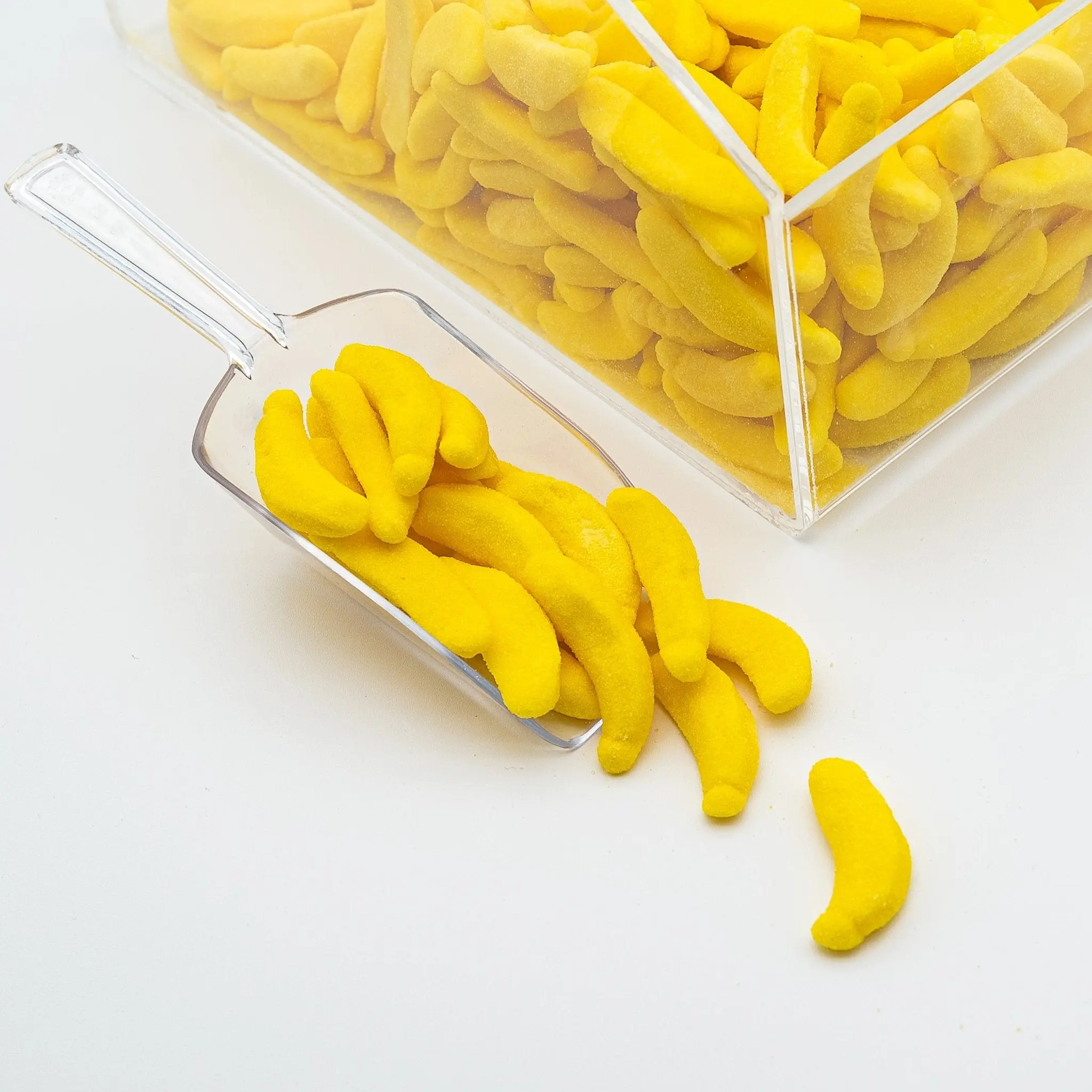 Gummy Bananas - Sweet and Soft Gummy Candy with Banana Flavor - 4 oz & 8 oz & 1 lb Candy Bag