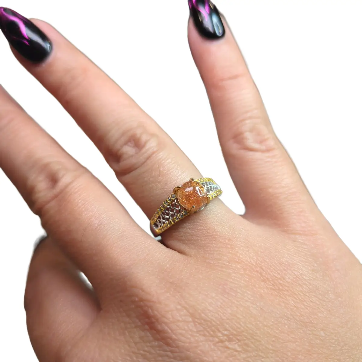 Tray 4 Adjustable Size Silver 925 Silver Rings - Dainty Whimsical Ring for Men and Women, Fit Sizes 5-9, Unisex