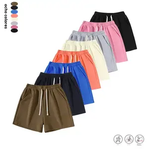 Men's casual sports shorts, with drawstring at the waist, pocket design, street style, fashionable and casual design, suitable for summer and outdoor wear moderate fabric