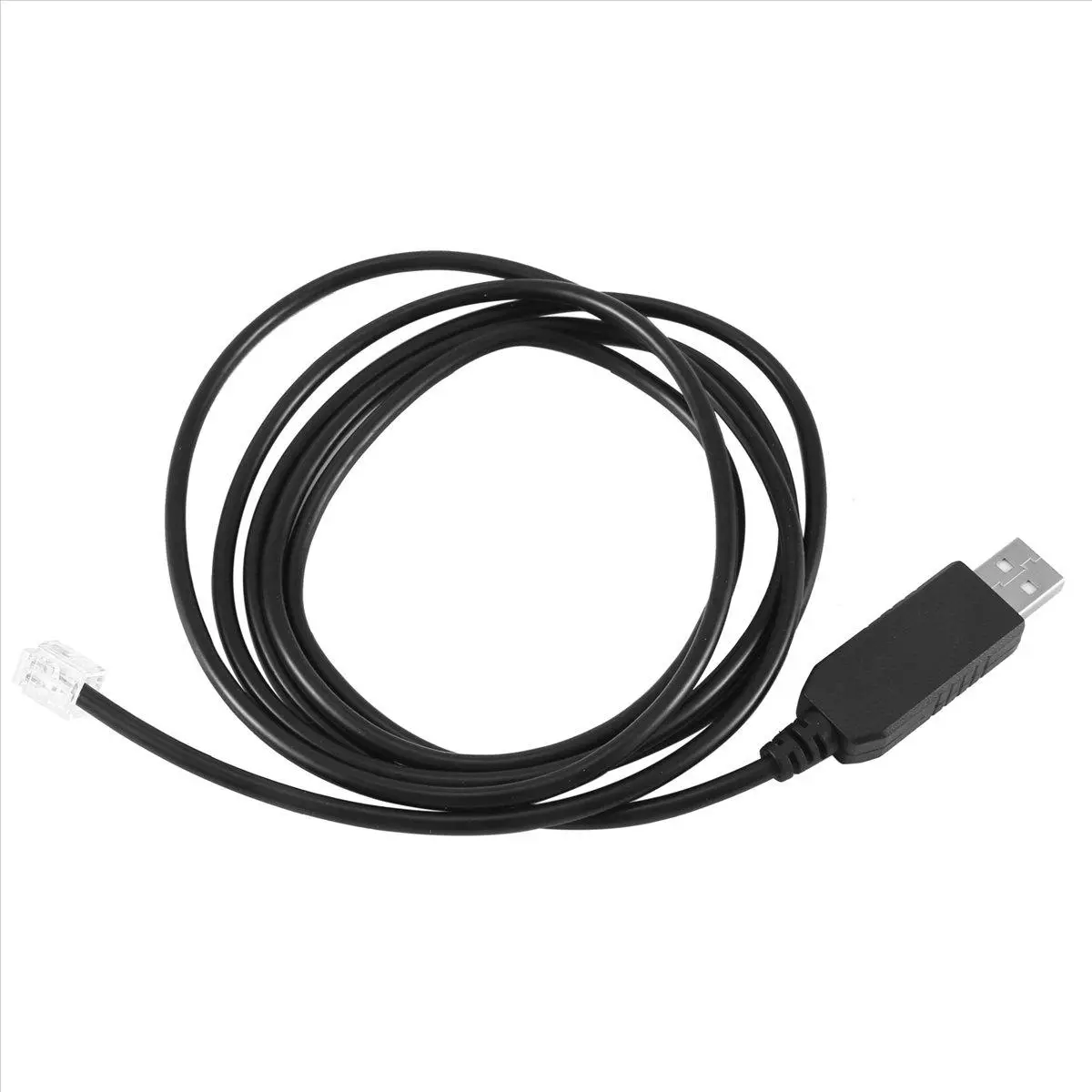 1.8M USB to RJ11-RJ12 6P4C Adapter Cable - Serial Control EQMOD Cable for Az-Gti Mount PC & Android Device Connection, Hand Control Accessories, 1.8 Meters