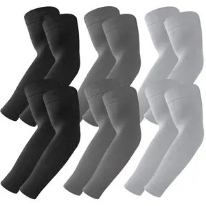 6 Pairs UV Sun Protection Arm Sleeves, UPF 50 Sports Cooling Arm Compression Sleeves for Men Women Teenager