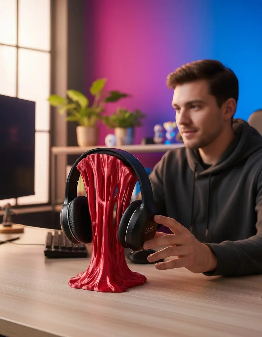 Sticky Headphone Stand Holder, Universal Electronics Accessories for Headphone Storage Sticky Headphone Stand Holder, Universal Electronics Accessories for Headphone Storage
