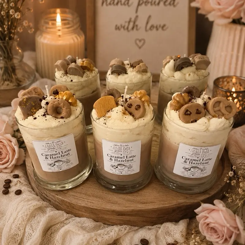 Sunday Morning Bakery Scented candle  - Caramel Latte, Toasted Hazelnut, Warm Maple Fragrance Notes