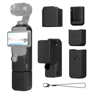 Maectech Silicon Protective Case for Pocket 3 for DJI Osmo Pocket 3 Cover Compatible for DJI Osmo Pocket 3 Accessories for Xtra Muse - Black