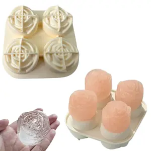Ice Cube Tray Freeze Set: BPA-Free Sturdy Reusable Freezer Ice Trays for Drinks, Cocktails & Coffee (2 Pcs)