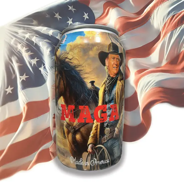 MAGA Shrink Wraps - 12oz Can Sleeves - Cowboy Edition - Made in America