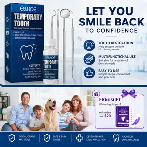 Moldable Teeth Whitening Multi-Pack Kit - 4 Tools, Shapeable Pellets, Cosmetic Veneers for Broken/Missing Teeth, Oral Care for Cosplay, Halloween, Teeth Whitening Products