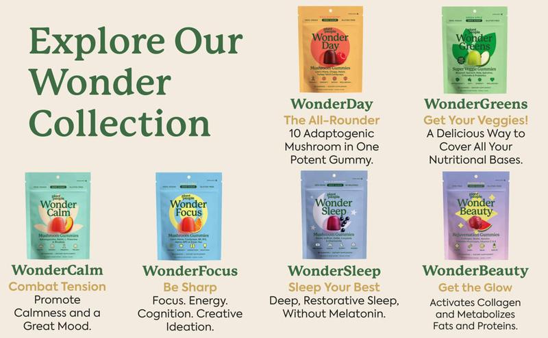 WonderSleep Mushroom Gummies by Plant People - Sugar Free, Melatonin Free, All Natural Sleep Gummy Supplement Healthcare Dietary