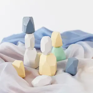 Wooden Stacking Pebbles