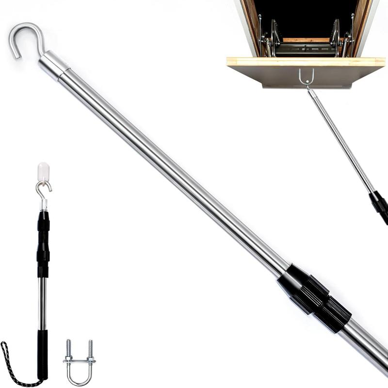 Attic Ladder Pull Down System,Attic Pull Down Hook with Extendable (16 ...