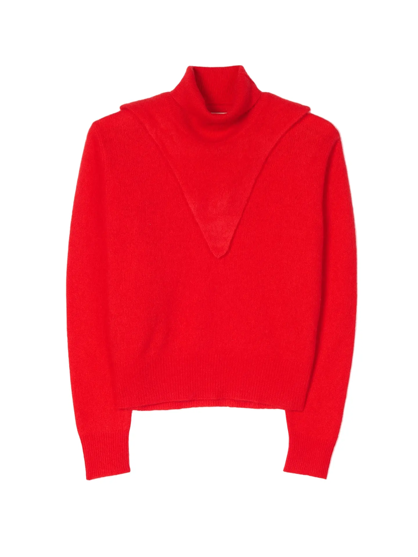 Women's Cashmere Dual-Collar Sweater