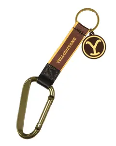 Yellowstone Dutton Ranch Keychain Lanyard with Carabiner and Y Logo Charm
