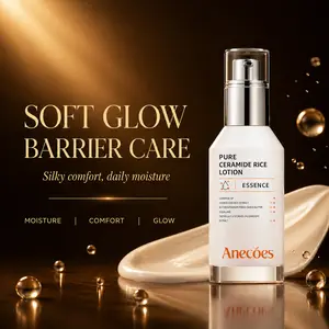ANECOES Glass Skin Lotion – Daily Face Moisturizer with Ceramide NP | Dewy, Plump Glow & Deep Moisture Lock | Lightweight Hydration for All Skin Types