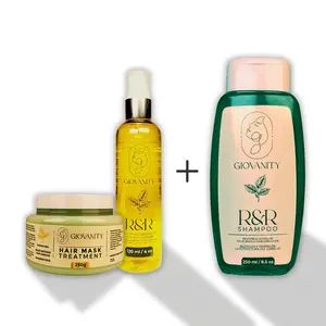 Hair Care Treatment Kit - Nourishing Mask with Almond Oil, Argan, Macadamia & Vitamin E for Hydrating and Revitalizing Results