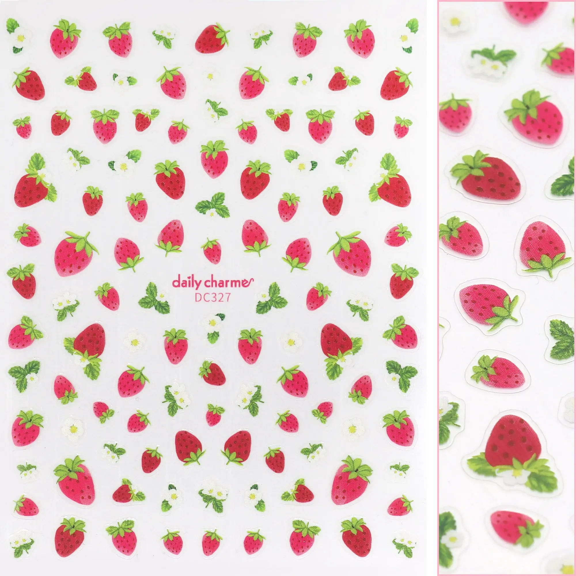 Floral Nail Art Sticker / Strawberry Fields