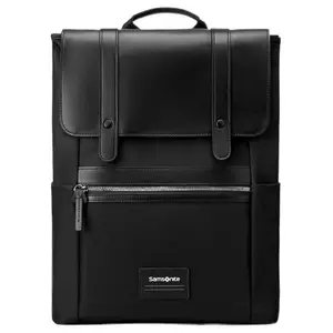 Samsonite Logo-Embellished Nylon and Leather Backpack with Flip-Top Zipper Closure for Men