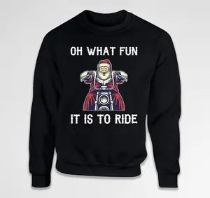 Motorcycle Gifts For Men Santa Sweater Christmas Present Ideas Biker Gifts Holiday Jumper Xmas Present For Dad Grandpa Sweatshirt - SA1200