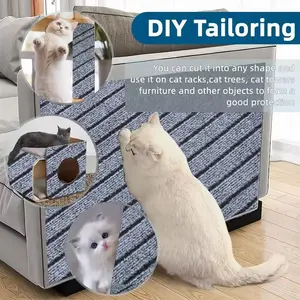 Cat Scratch Pad Mat, DIY Self-Adhesive Furniture Protector, 40cm X 3m, Pet Product for Cat Carpet Corner Wall, Home Accessories