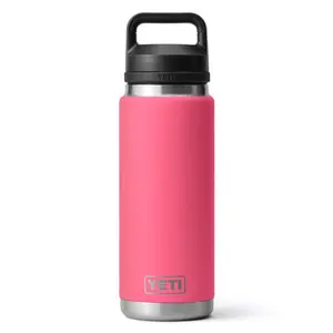 Sip in Style with the YETI Rambler 26 oz Tropical Pink Bottle – BPA Free with Chug Cap!