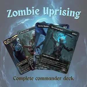 Zombie Uprising MTG Commander EDH Custom Art Proxy Deck – Unique Gift for Gamers, Boyfriend & Card Game Fans