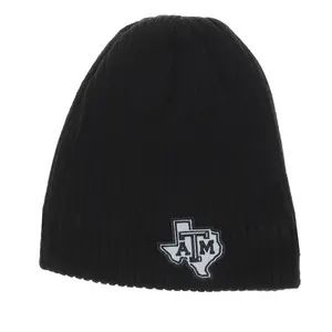 adidas Mens Texas A&M Aggies Knit Beanie Casual - Black