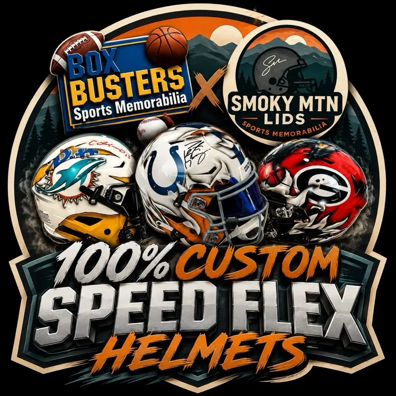 PYD Signed Full-Size Helmet Break, Sports Cards Packs Collectible Bundle, Signed Helmets