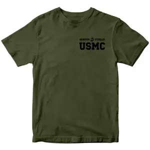 USMC Semper Fi Varsity T-shirt & Hoodie - Premium Unisex Apparel Soft Breathable Fabric for Everyday Wear High-Quality Print Durable Lightweight Comfortable Machine Washable Perfect Gift Idea