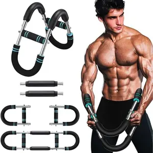 Twister Arm Trainer - Adjustable Resistance Power Twister Bar (60-110 lbs) for Chest, Arm,  & Forearm Strength  - Portable  Gym Equipment for Men & Women.