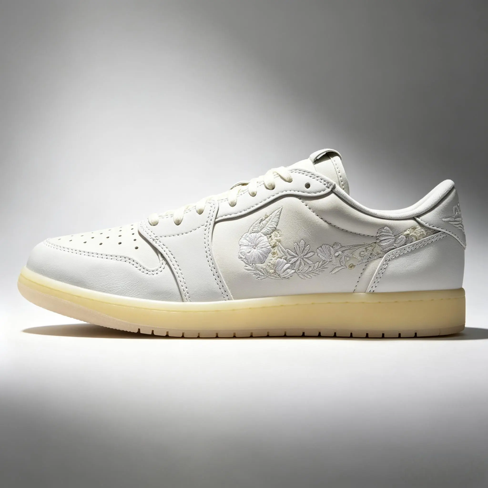 NIKE Women's Air Jordan 1 Retro Low OG Performance Low Cut Basketball Shoes - 'Rabbit Floral Swoosh' Style, Style Code IF4391-100, US Sizes Available