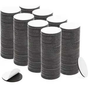 100 Pcs Self-Adhesive Magnetic Dots-3/4-Inch - Peel & Stick Magnet Circles for Crafts, Classroom & Refrigerators - Round Sticky Magnet Stickers, Pack of 100